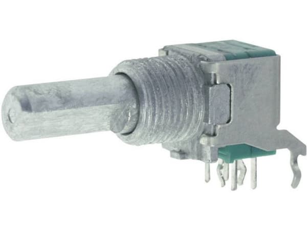 ALPS RK09L1220 50KBX2CC Roterande potentiometer med centrumkrok Mono 0,05 W 50 kΩ 1 st