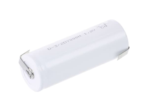 Mexcel D-3/2D7000H Special-batteri 3/2 D Tåler høj temperatur, Flat-Top NiCd 1.2 V 7000 mAh