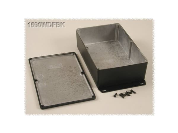 Hammond Electronics 1590WDFBK Yleiskaappi 187,5 x 119,5 x 56 Alumiini Musta 1 kpl