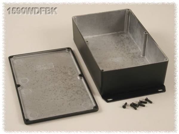 Hammond Electronics 1590WDFBK Yleiskaappi 187,5 x 119,5 x 56 Alumiini Musta 1 kpl