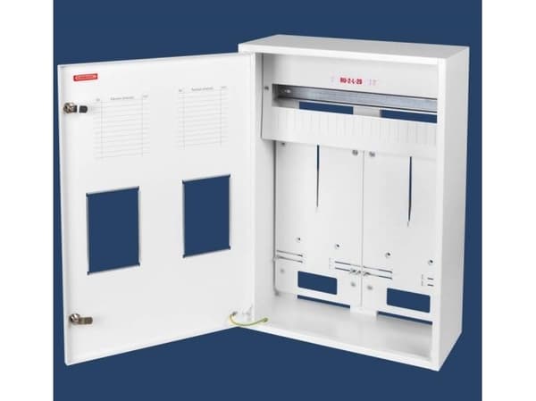 Utenpåliggende/innfelt målerskap (universal) 2 meter 3-fase 20 moduler IP30 RU-2L-20 Z/O