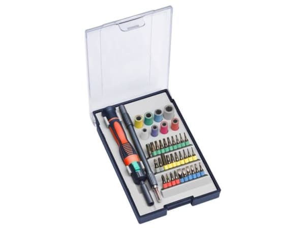 kwb 115700, 30 stykker, Philips, Pozidriv, Spor/slot, Star, 1 x T 4, 1 x T 5, 1 x T 6, 1x T 7, 1 x T 8, 1 x T 9, 1 x T 10, 1 x T 15, 1 x T 20 1 x 0.7