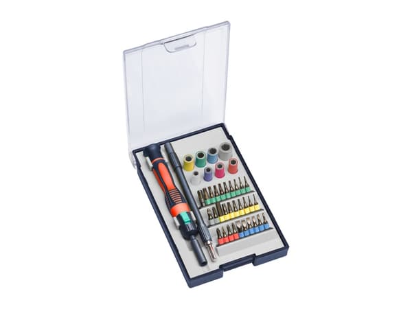 kwb 115700, 30 stykker, Philips, Pozidriv, Spor/slot, Star, 1 x T 4, 1 x T 5, 1 x T 6, 1x T 7, 1 x T 8, 1 x T 9, 1 x T 10, 1 x T 15, 1 x T 20 1 x 0.7