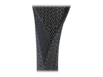 Delock Braided Sleeving with Hook-and-Loop Fastener - Kabelhölje - 10 m - svart