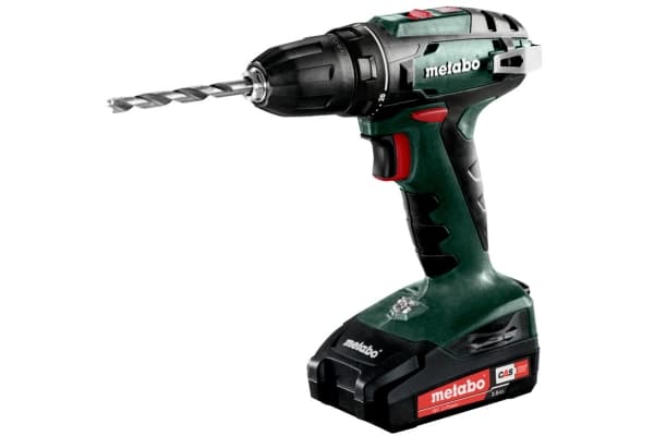 Metabo BS 18 - Drill/driver - trådløs - 2 hastigheter - nøkkelfri borhylse 10 mm - 48 N·m - 2 batterier - 18 V