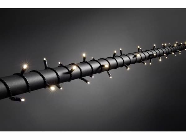 Konstsmide 6622-117 Micro ljuskedja Externt via strömförsörjning Antal glödlampor 120 LED (RGB) Varmvit Belyst Längd: 11,9 m Dimbar