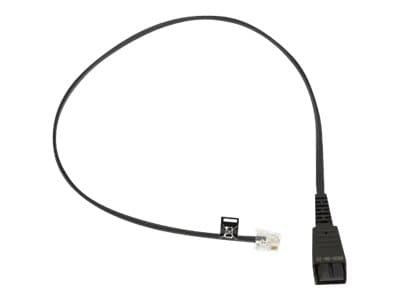 Jabra 8800-00-25, 0,5 m, QD, RJ-10, Musta, Uros, Uros