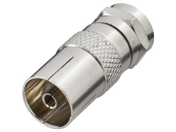 Renkforce RF-4196979, F, Belling-Lee/IEC, Silver