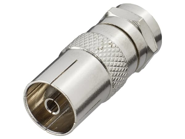 Renkforce RF-4196979, F, Belling-Lee/IEC, Silver
