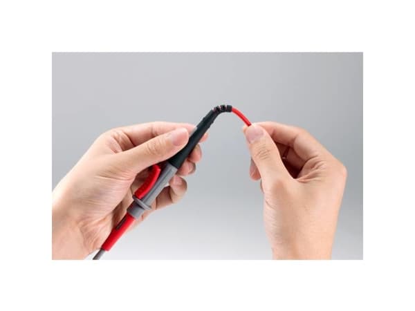 VOLTCRAFT MS-4PS, Test lead set, Svart, Röd, 1 m, 600 - 1000 V, 10 A, Rak