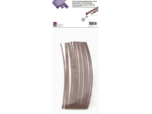 Conrad T1902CA021, Kutistesukka, Ruskea, Polyeteeni, 15 kpl, 125 °C, Muovipussi
