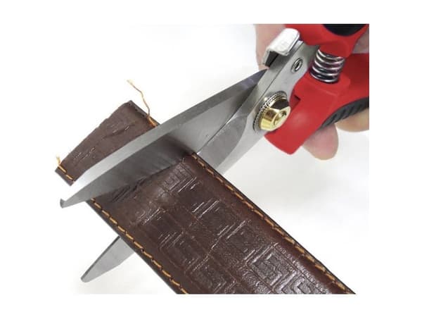 Toolcraft TO-6541344, Voksen, Rett kutt, Single/enkelt, Svart, Rød, Rustfritt stål, Rustfritt stål, Ambidekstriøs
