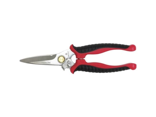Toolcraft TO-6541344, Voksen, Rett kutt, Single/enkelt, Svart, Rød, Rustfritt stål, Rustfritt stål, Ambidekstriøs