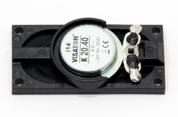 Visaton K 20.40, 1 W, Rektangulær, 2 W, 8 O, 400 - 20000 Hz, Sort