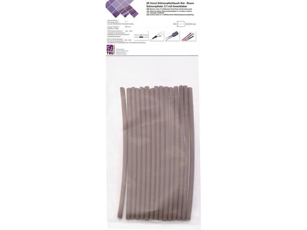 Conrad T1902CA027, Kutistesukka, Ruskea, Polyeteeni, 15 kpl, 125 °C, Kupla