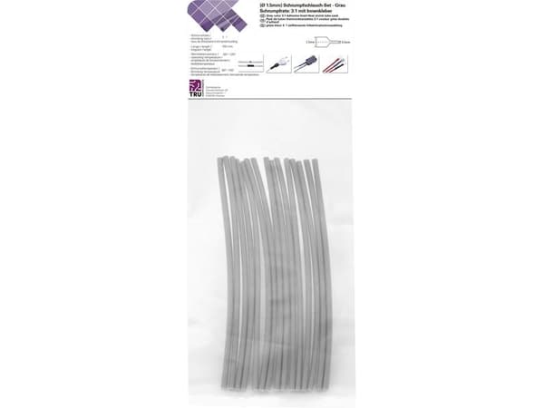 Conrad T1902CA022, Kutistesukka, Harmaa, Polyeteeni, 15 kpl, 125 °C, Muovipussi