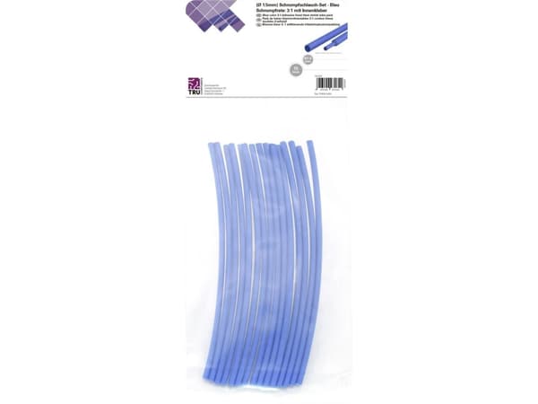 Conrad T1902CA020, Kutistesukka, Sininen, Polyeteeni, 15 kpl, 125 °C, Muovipussi