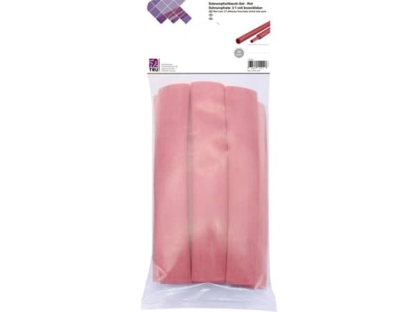 Conrad T1902CA041, Kutistesukka, Punainen, Polyeteeni, 1,2 cm, 15 kpl, 4 mm