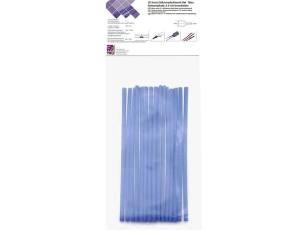 Conrad T1902CA026, Kutistesukka, Sininen, Polyeteeni, 15 kpl, 125 °C, Muovipussi