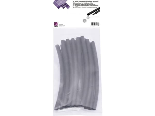 Conrad T1902CA032, Kutistesukka, Musta, Polyeteeni, 6 mm, 15 kpl, 2 mm