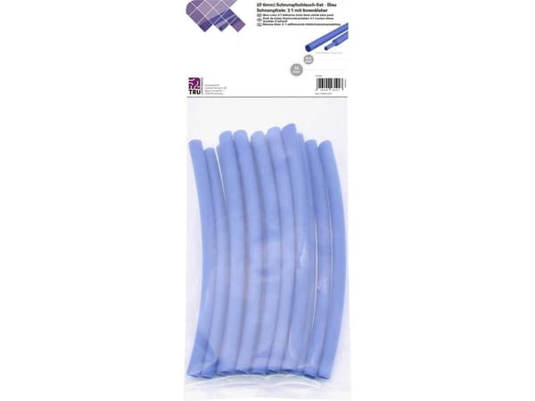 Conrad T1902CA033, Kutistesukka, Sininen, Polyeteeni, 6 mm, 15 kpl, 2 mm