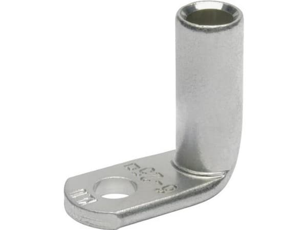 Klauke 163R8, Rörformig ringkabelsko, Plåtburk, Vinklad, Silver, Koppar, Tennpläterad koppar