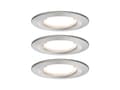 Miniatyrbild 1 av 5: Paulmann 934.58, 3 lampor, LED, 19,5 W, 650 LM, Metallisk