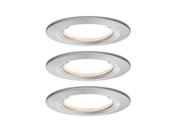 Paulmann 934.58, 3 lampor, LED, 19,5 W, 650 LM, Metallisk Metallisk