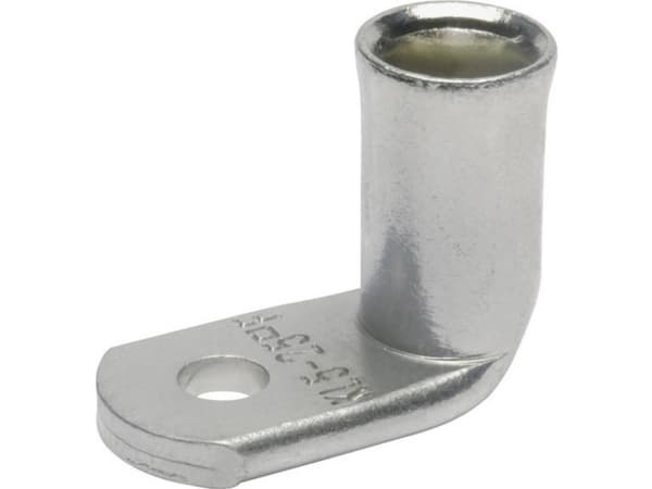 Klauke 745F8, Rörformig ringkabelsko, Koppar, Vinklad, Silver, Koppar, Tennpläterad koppar