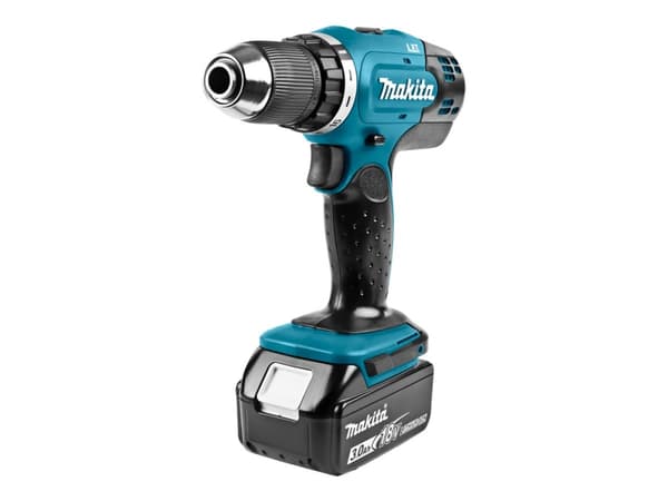 Makita DDF453RFE - Porakone/porakone - akkuporakone - 2-nopeuksinen - avaimeton porakori 13 mm - 42 N-m - 2 akkua - 18 V
