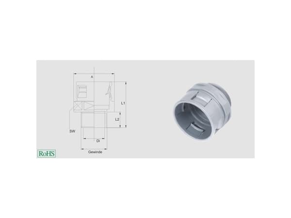 HELUKABEL 94221, Grå, Polyamidi, 50 stk, IP65, -40 - 110 °C