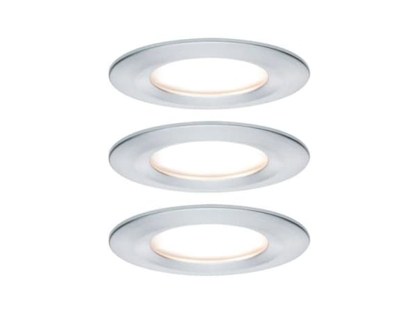 Paulmann 934.98, Indbygget lysplade, 3 pære(r ), LED, 2700 K, 460 lm, Aluminium