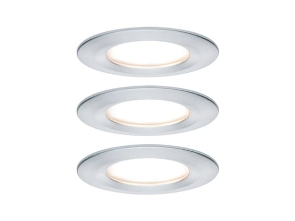Paulmann 934.98, Indbygget lysplade, 3 pære(r ), LED, 2700 K, 460 lm, Aluminium