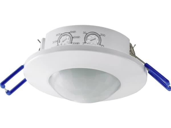 Renkforce RF-4216078, Passiv Infrarød (PIR) føler, Koblet med ledninger (ikke trådløs), 8 m, Tak, Hvit, IP20