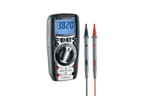 Laserliner Yleismittari XP, Elektroninen, Kotimainen, Tehovirta, Tehotaajuus, Jännite, Musta, Harmaa, W, LCD-näyttö
