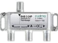 Miniatyrbilde 3 av 4: Axing BAB 2-24P, Kabelspillter, 5 - 1218 MHz, Grå, A, 24 dB, F