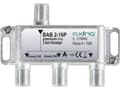 Miniatyrbilde 3 av 4: Axing BAB 2-16P, Kabelspillter, 5 - 1218 MHz, Grå, A, 16 dB, F