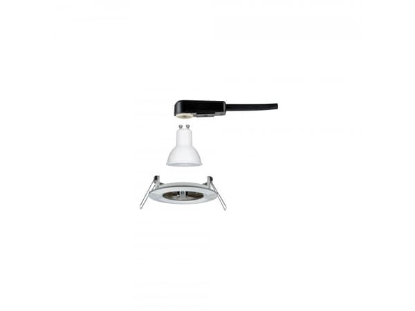 Paulmann 934.39, Nedtryckbar spotlight, GU10, 1 lampor, LED, 2700 K, Metallisk