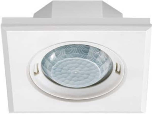 ESYLUX MD-FLAT 360i/8 SQUARE WHITE, Ledningsført, 50 m, Loft, Hvid, IP20, 2,5 m