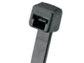 Miniatyrbilde 1 av 2: Panduit PLT1S-C0, Nylon, Sort, 2,5 cm, 1 hoder, 122 mm, 4,8 mm