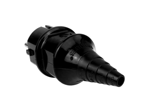 MENNEKES 10754, Rak, Hankoppling, Svart, IP44, 1 styck