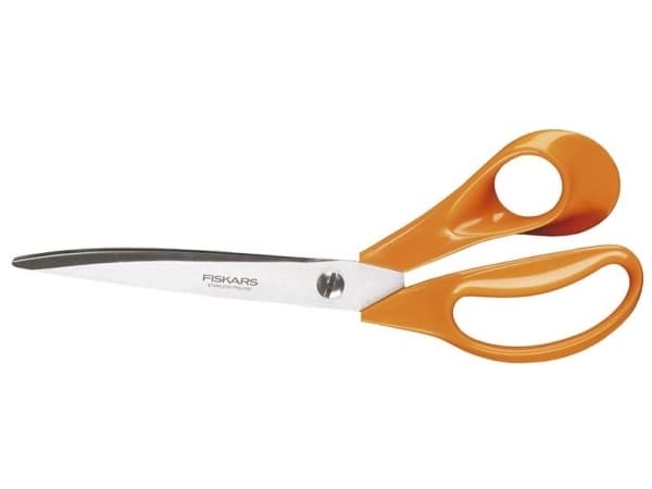 Fiskars 111050, Vuxen, Rakt snitt, Single, Orange, Rostfritt stål, Högerhänt