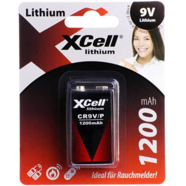 XCell CR9V/P Batteri 9 V Litium 1200 mAh 9 V 1 st