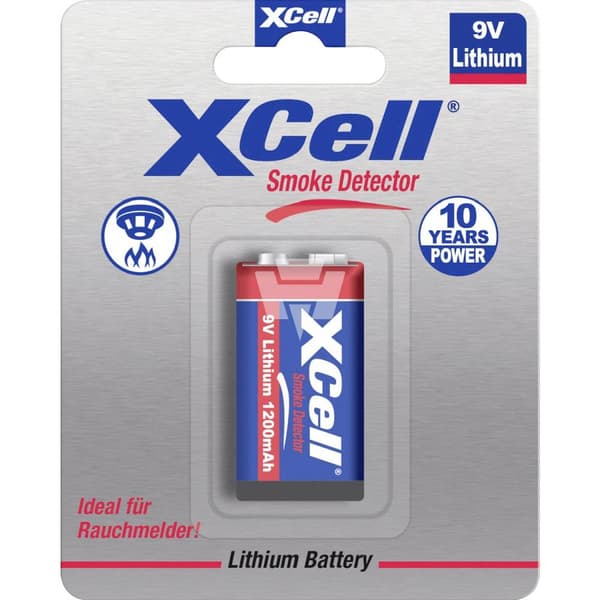 XCell CR9V/P Batteri 9 V Litium 1200 mAh 9 V 1 st