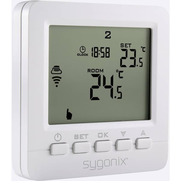 Sygonix SY-4500820 Trådlös rumstermostat Infälld Veckoprogram 1 st