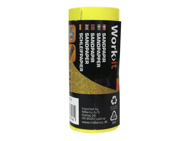 Work>it® K180 Sandpapir 11,5×500 cm 1 rulle