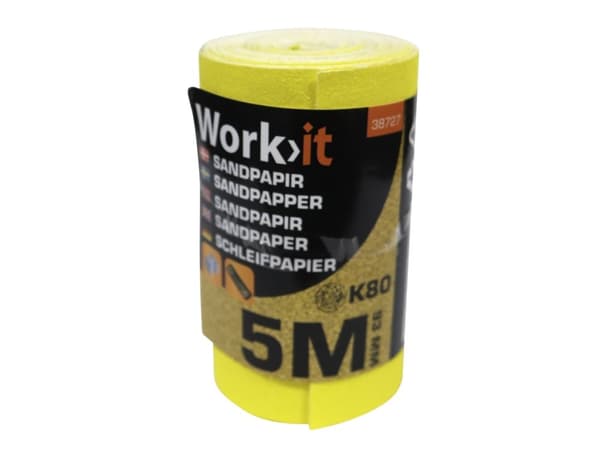 Work>it® sandpapir 9,3×500 cm K80