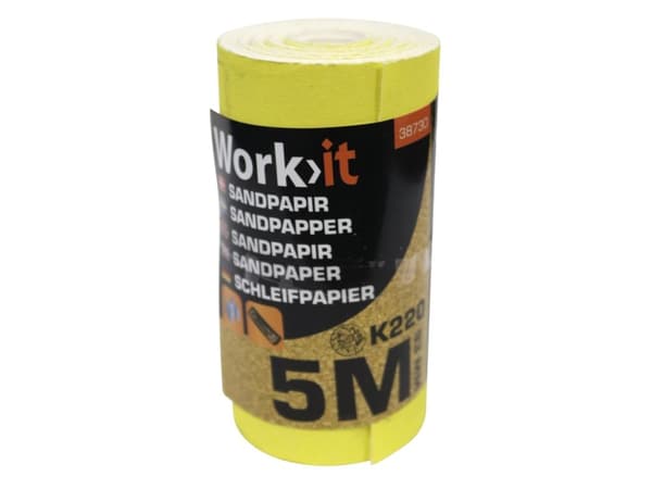 Work>it® sandpapir 9,3×500 cm K220