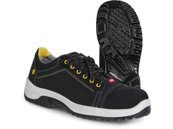 Ejendals Jalas 3045 Fortyfive, Unisex, Vuxen, Svart, Vit, Snörning, Läder, Etylenvinylacetat (EVA)