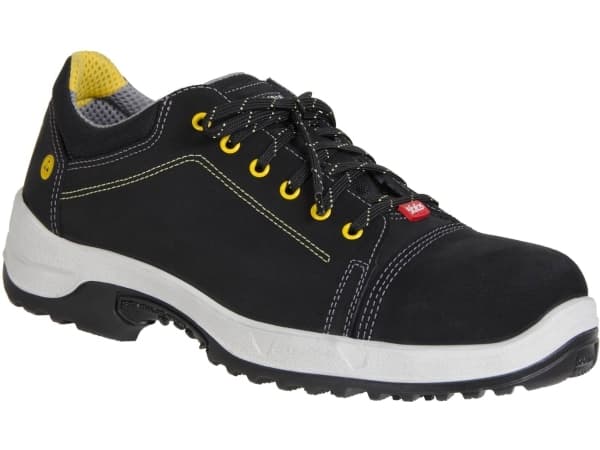 Ejendals Jalas 3045 Fortyfive, Unisex, Vuxen, Svart, Vit, Snörning, Läder, Etylenvinylacetat (EVA)